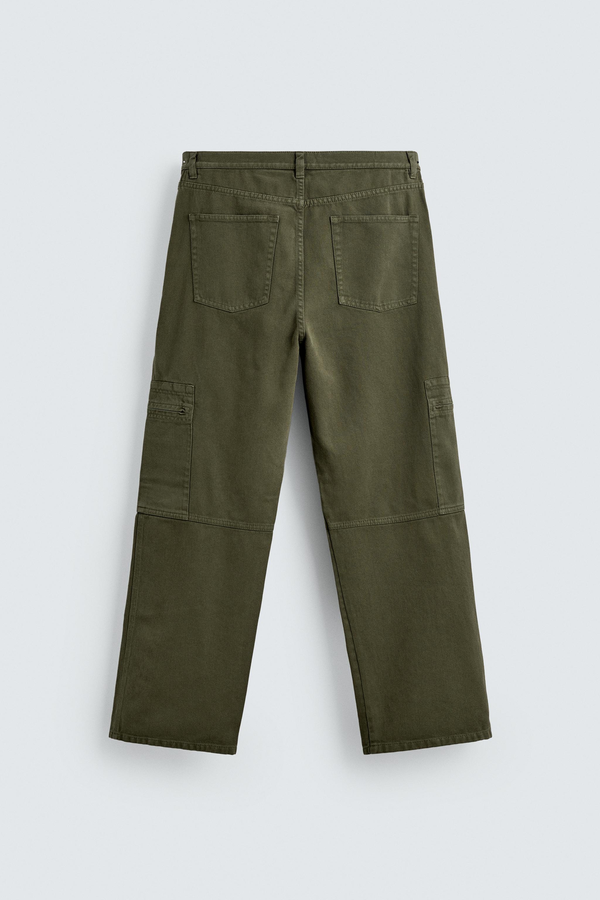 WASHED RELAXED FIT CARGO PANTS